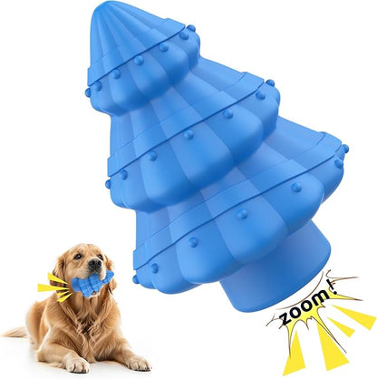 Dog Chew Toy-Tough&Durable Dog Toys for Aggressive Chewers,Christmas Tree Style&Beef Smell Squeaky Chew Toy -for Small Medium and Large Dogs.