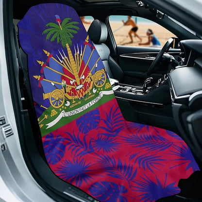 SEANATIVE Flag of Haiti Car Cushion Towels Auto Seat Protectors - Absorber Towel for Car Wash Car Seat Covers, Post-Workout & Dog Owners (33.1" x 60.67")