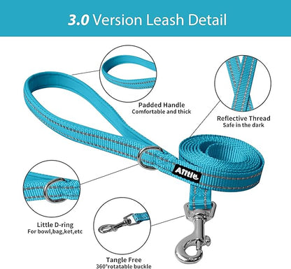 AIITLE Escape Proof Dog Harness - Step in Adjustable Dog Harness No Choke Over with Breathable Mesh and Quick-Release Buckle for All Weather- Outdoor Walking, Training for Medium Dogs Hot Pink XL
