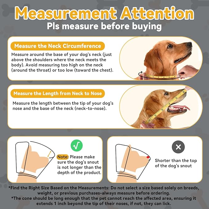 Upgraded Dog Cone Collar for Large Medium Dogs, Soft Dog Cone with Double-Layer Design, Adjustable Pet Recovery Collar for Dogs After Surgery, Elizabethan Collar (XXL, Grey)
