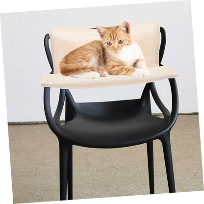 BESPORTBLE Hanging Cat Hammock for Bedside Fence Detachable and Cat Bed with Mesh for Indoor and Outdoor Use Shaped Design Light for Cats