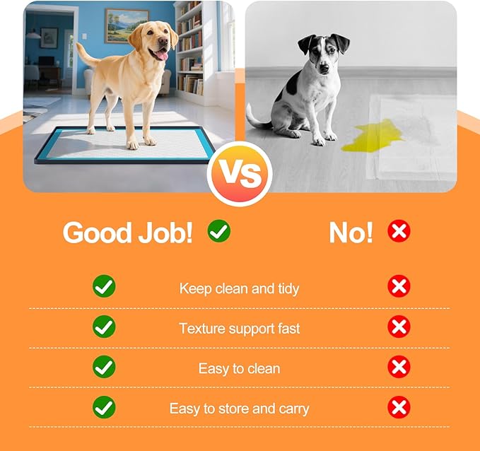 Pee Pad Tray Holder for Dogs,Non-Slip Silicone Dog Puppy Pad Holder,25 x 25 Square Puppy Potty Training Pads,No Spill Raised Lip High Edge,Portable, Leak-Proof Mat Trays for Indoor Floor Protection