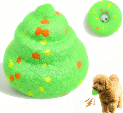 Interactive Funny Poop-Shaped Chew Sound Toy for Small and Medium-Sized Dogs, Durable ETPU Material, Used for Dog Playing and Training 2.7inch Puppy chew Toys for Teething High Elasticity