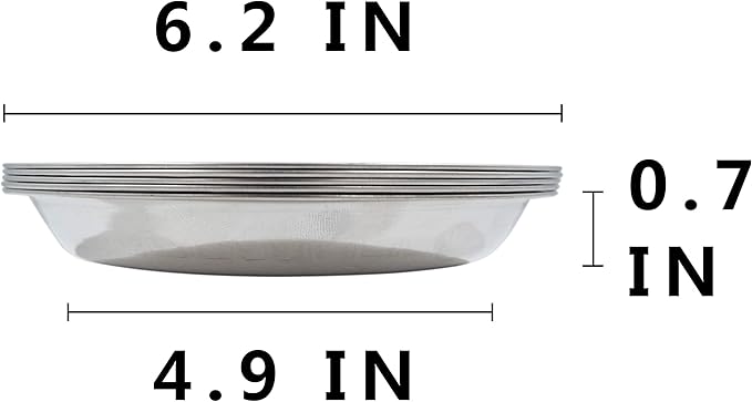 Dog Bowls Cat Bowls (Stainless Steel Dish 5-Pack)