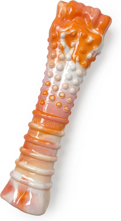 Nylabone Limited Edition 70th Birthday Textured Bone Power Chew Toy for Dogs, Durable & Tough Dog Toys for Aggressive Chewers, Roasted Chicken Flavor, X-Large Dogs - 50+ lbs (1 Count) (Pack of 6)