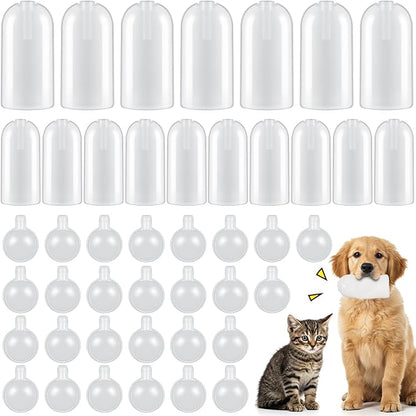 Deekin 60 Pcs Large Replacement Squeakers for Dog Bulk Pet for Repair Squeaky Cat Fix Noise Maker Insert Supplies (Novel)