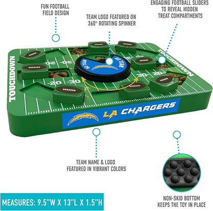 Pets First NFL Los Angeles Chargers Large Puzzle Toy, Dog Puzzle Treat Toy, New Large Size, Interactive Dog Treat Toy, Dog Slow Feeding Toy