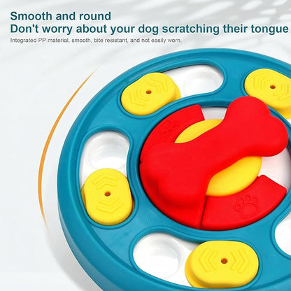 Paw-FECT Piece Interactive Dog Treat Puzzle Toy, Dog Food Slow Feeder for Mental Stimulation, IQ Training, Prevents Overeating & Fast Eating, Helps Fight Obesity, Great for All Pet Sizes/Breeds