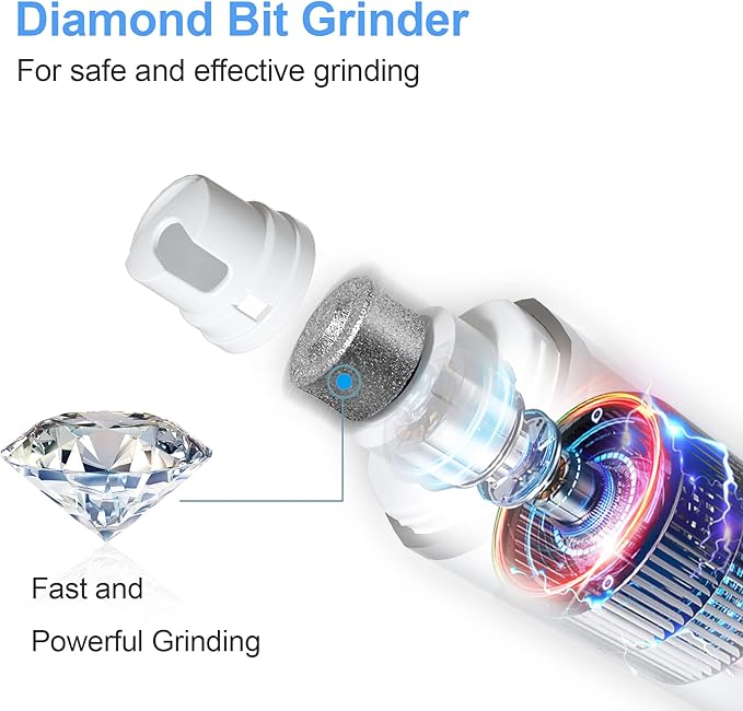 L&W BROS. Electric Dog Nail Trimmer, Rechargeable Dog Nail Grinder for Large Dogs, Pet Nail Grinder for Dogs & Cats