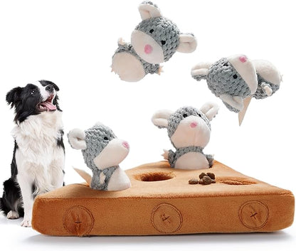 Nocciola Hide & Seek Interactive Dog Toys - Squeaky Toys for Small to Medium Dogs, Keeps Them Busy, Reduces Boredom