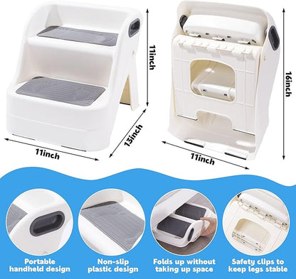 BALAPET Cat Ramp for Litter Box Litter Box Ramp Custom Fit for Automatic Cat Litter Box,with Non-Slip Rubber Feet, Cat Steps Suitable for Small & Elderly Cats