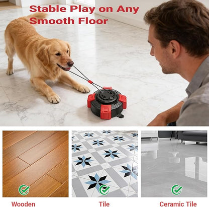 Dog Chew Toy, Super Strong Suction Cup Dog Tug Toy, Interactive Chew Ball with Rope for Indoor & Outdoor Play, Ideal for All Breeds