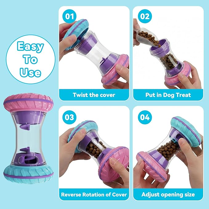 Interactive Dog Puzzle Toys for Small Medium Large Breed - Durable Smart Puppy Enrichment Dogs Toy to Keep Them Busy, Mental Brain Stimulation Treat Dispensing Training & Slow Feeder by MateeyLife