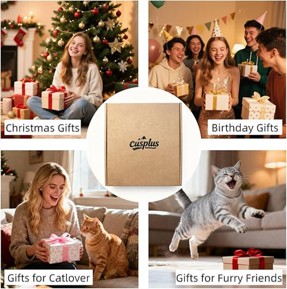 Interactive Cat Toys for Indoor Cats Enrichment Toys for Bored Indoor Adult Cats Scratching&Hunting, Kittens Supplies, DIY Cardboard Whack A Mole Cat Toy Box, Gifts for Cat Lovers