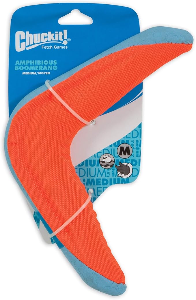 Chuckit! Amphibious Boomerang Fetch and Float Dog Toy (Assorted Colors)