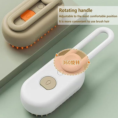 Cat Steam Brush, 4 in 1 Steam Cat Brush, Anti-Static Cats Steamer Brushes for Shedding & Grooming, 4 in 1 Pet Grooming Comb