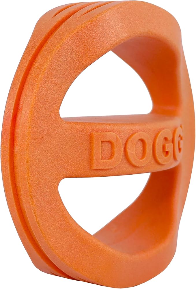 Van Ness Pets Doggi Catch and Carry Flying Disc Floating Dog Toy, Small, Orange