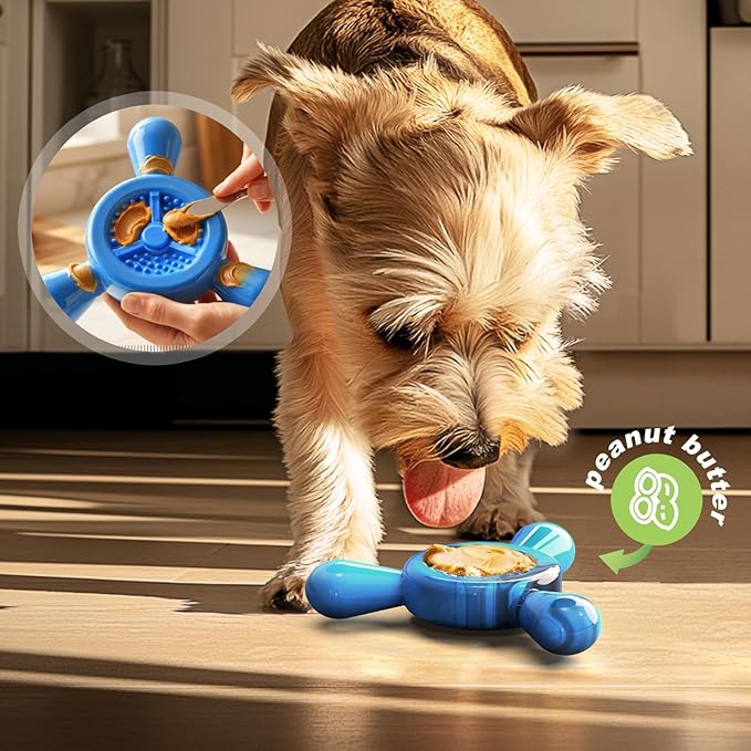 Dog Chew Toy for Aggressive Chewers – Tough Nylon Dog Toy for Teething Small Breeds, Durable Puppy Bone for Teeth Cleaning & Boredom Relief, Ideal Dog Birthday Gift,Sky Blue