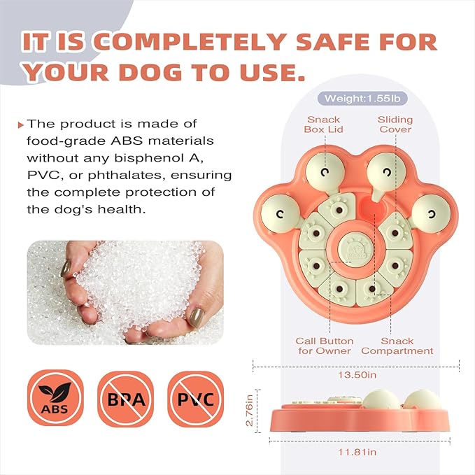 KADTC Dog Puzzle Toy for Small/Medium/Large Beginner Dogs Treat Puzzles Slow Feeder Interactive Enrichment Food Dispenser Puppy Mental Stimulation Brain Stimulating Toys