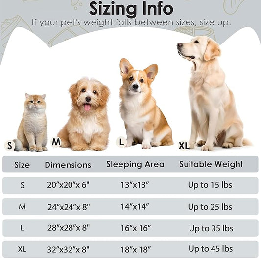 Dog Beds Large Sized Dog and Cats, 32in Pet Beds for Large Pet, Washable Indestructible Extra Large (Dark Grey)