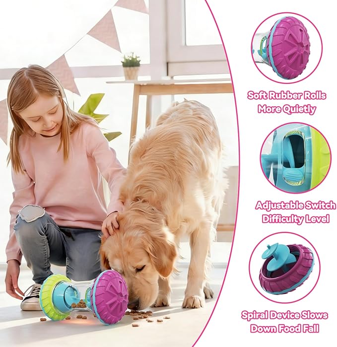 MateeyLife Interactive Dog Puzzle Toys for Small Medium Large Breed - Durable Smart Puppy Enrichment Dogs Toy to Keep Them Busy, Mental Brain Stimulation Treat Dispensing Training & Slow Feeder