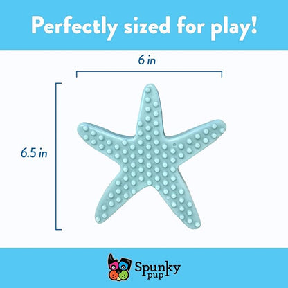 Spunky pup Clean Earth Heavy Duty Dog Chew Toys for Aggressive Chewers - Recycled, Made in USA, Starfish