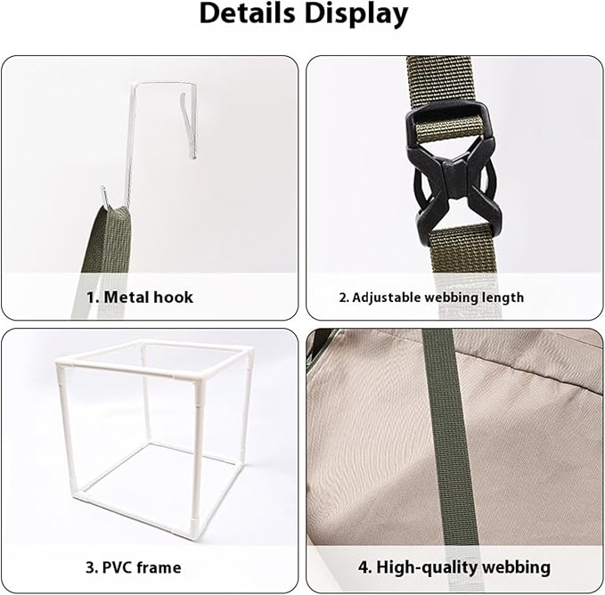 2 Tiered Hanging Cats Bed Door Mounted Space Saving Double Layer Cats Hammock for Multiple Cats with Breathable Polyeste