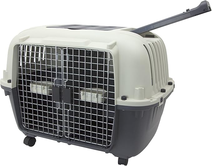 SportPet Designs Double Wire Door Plastic Kennel (CM-0699-CS01)