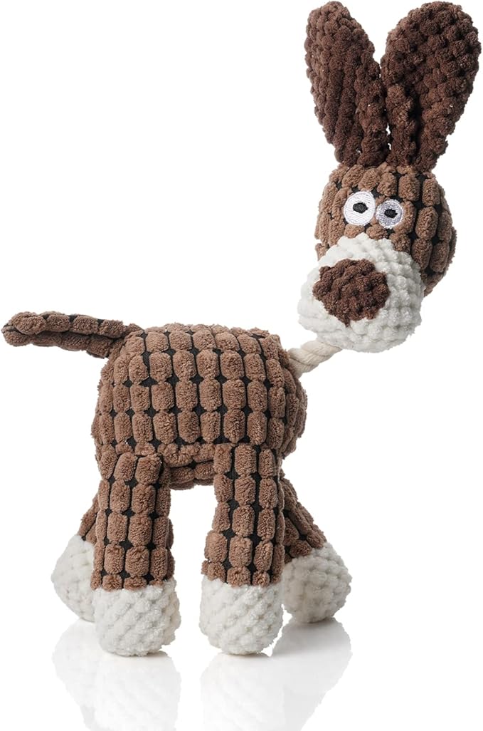Squeaky Plush Dog Toy, Puppy Chew Toy for Teething, Tough Small Dog Toy to Keep Them Busy