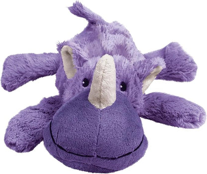 KONG - Cozie Rosie Rhino - Indoor Cuddle Squeaky Plush Dog Toy - for Small Dogs
