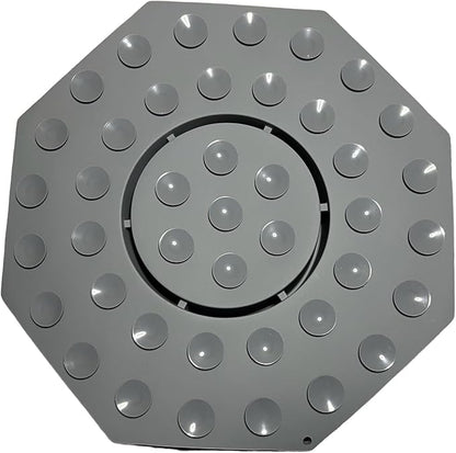Mandala Slow Feeder Bowl Grub Lick Mat for Dogs & Cats with Suction Cups- Silicone Mandala Slow Feeder Lick Mat Dog Bowl - Non Slip Dog Bowl for Small Medium Large Breed (Slate Grey)