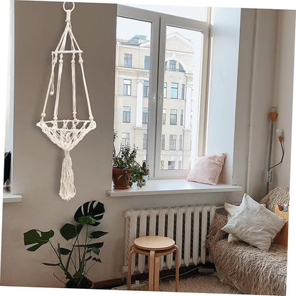 Style Handwoven Cat Hammock Bed Macrame Hanging Cat Bed for Indoor s Swing for Pets Cozy Hanging Nest for Relaxing and Lounging
