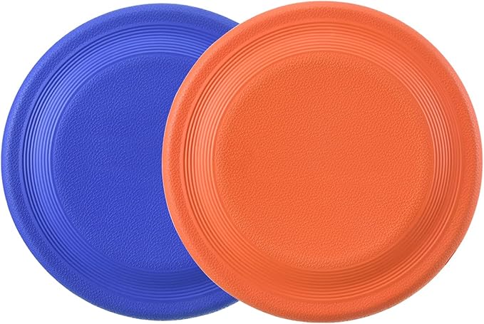 Dog Flying Disc (2 Pack) - Durable Rubber Flying Disc Dog Toy - 9.25" Indestructible Rubber Dog Fetch Toy - Puncture Resistant & Bite Resistant Extremely - for Medium Large Dogs