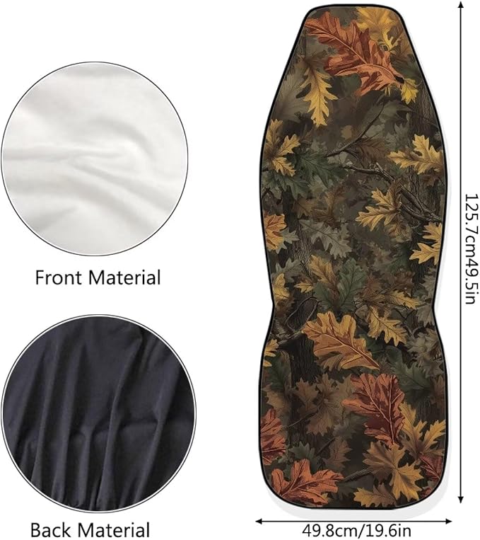 Dreaweet Hunting Camo Car Seat Covers Front Seats Only Universal 2 Piece Car Seat Cover Washable High Back Bucket Seat Covers for Cars SUV Sedan