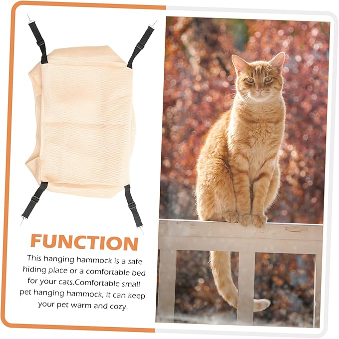 Comfortable Cat Hanging Bed Breathable Sleeping Hammock for Use Nest for Cats Kittens and Pets Washable Design Cozy Place for Resting