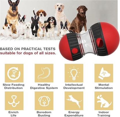 Dog Toy Treat Dispenser Interactive Puppy Puzzle Slow Feeder for Small, Medium and Large Breeds