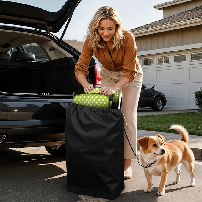 Magshion 3-Wheel Pet Stroller, Foldable Travel Jogger for Small & Medium Dogs & Cats (Up to 33lbs), Lightweight Carrier with Breathable Mesh Cover, Cup Holder & Storage Basket, Lawn Green Polka Dots