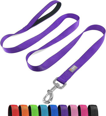 Basic Dog Leashes 6 FT Padded Handle Nylon Dogs Leashes for Small Dogs Purple