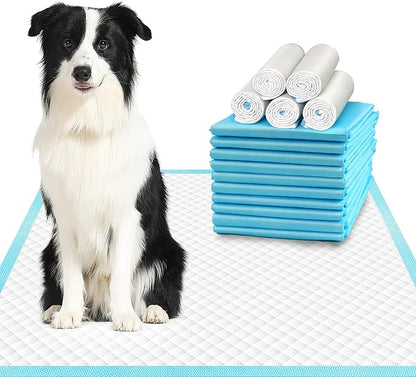 XLarge Dog Pads 28"x34", Puppy Pads for Potty Training, Heavy Absorbency Pee Pads for Dogs, Dog Potty Pads for Pups, Kittens, Rabbits, Quick Drying & No Leaking Pet Pads for Housetraining