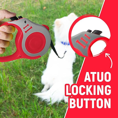 Retractable Dog Leash Automatic Telescopic Tractor Dog Tape, Pet Tape 10/16 FT Durable and Convenient, with Non-Slip Handle, Suitable for Small and Medium-Sized Dogs