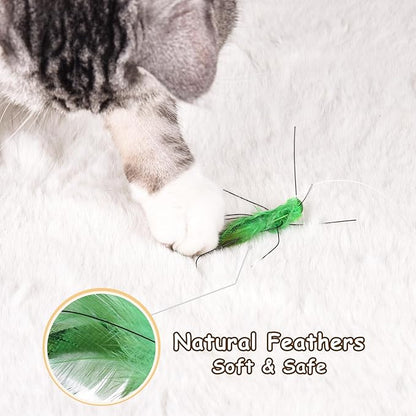 ORSDA Cat Wand Toy, Cat Teaser Toy for Indoor Cats
