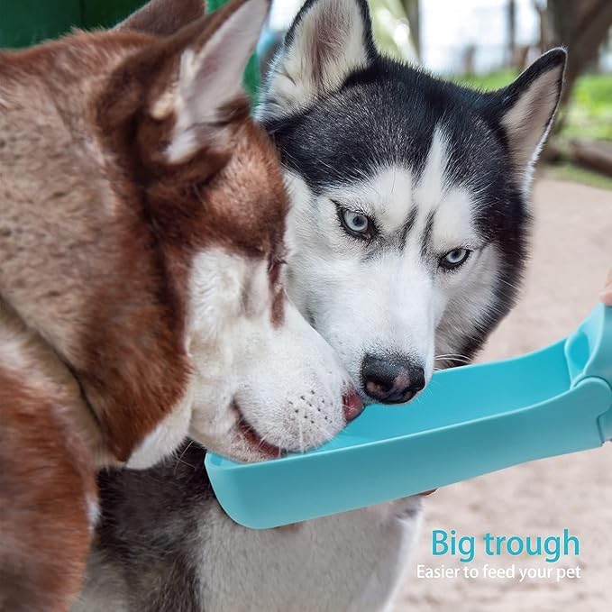 SOICTA Portable Dog Small Animals Water Bottle for Walking 19 OZ or 12 OZ Pet Water Bottles for Puppy Medium Large Dogs Little Animals Water Dispenser Dog Small Animals Water Bowl
