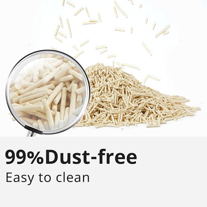 Tofu Cat Litter 11.2LB(5.6lb×2bag) Clumping, 100% Natural Raw Materials, Clumping,Flushable,Ultra Absorbent and Fast Drying,Solubility in Water,Really Dust-Free,Less Scattering
