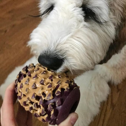 Tall Tails Pinecone Natural Rubber Reward Toy for Dogs - Use for Spreadables Treats and Kibble Play