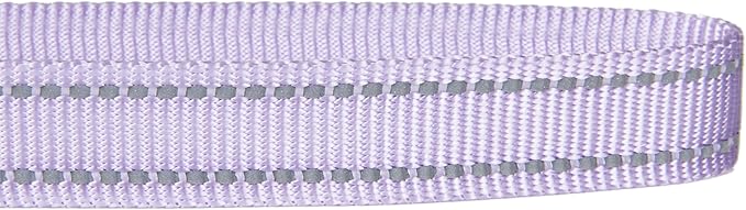 Reflective Nylon Dog Leash, Handle Padded with Neoprene, for Small Medium Large Dog.(S, Lilac Purple)