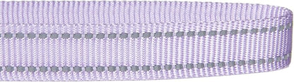 Reflective Nylon Dog Leash, Handle Padded with Neoprene, for Small Medium Large Dog.(S, Lilac Purple)