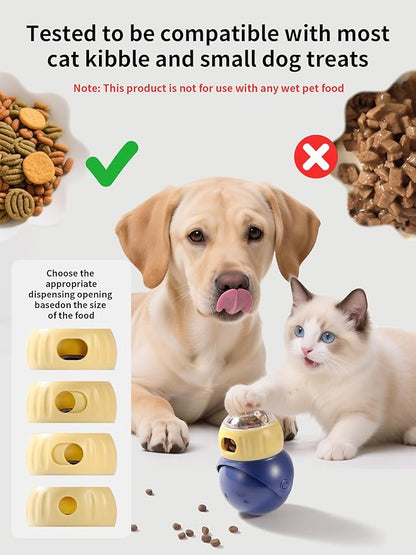 Treat Dispensing Dog Toys, Interactive Dog Puzzle Toy for Boredom, Dog Enrichment Toys to Keep Them Busy, Dogs and Cats Slow Feeder（Not for Aggressive Chewers）