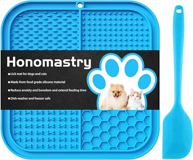 Lick Mat for Dogs, Premium Lick Pad with Suction Cups for Dog Anxiety Relief, Slow Feeder Dog Bowls, Bathing, Grooming and Training