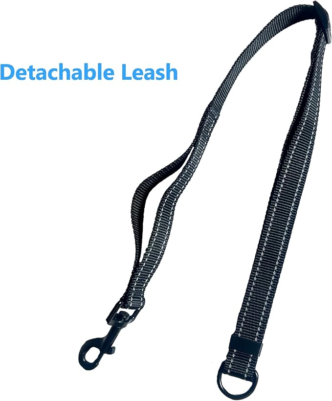 5-in-1 Hands Free Dog Leash – Multi-Function Crossbody Leash with Car Seatbelt, Lift Assist & Storage – Adjustable for Small, Medium & Large Dogs (10–100+ lbs) – Big Old Pup