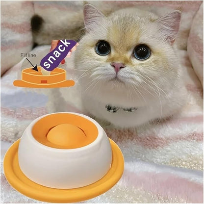 Slow Feeder Lick Mat for Dogs & Cats - Interactive Pet Licking Mat with Dental Health Benefits, Puzzle Snack Bowl for Treats, Yogurt, and Food(E)